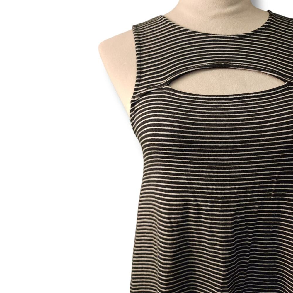 American Eagle Outfitters Soft & Sexy Striped Keyhole Cutout Tank Dress